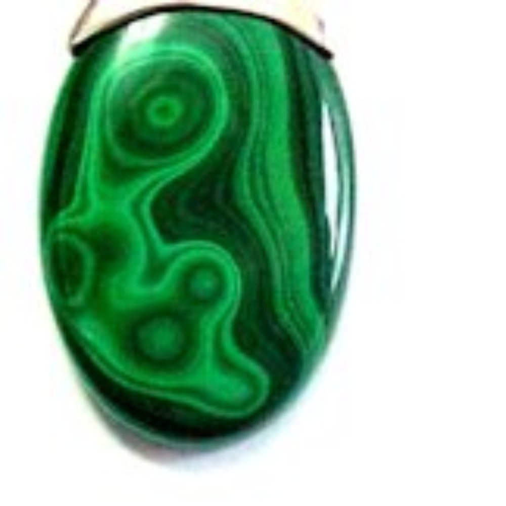Sterling Silver Malachite Pendant